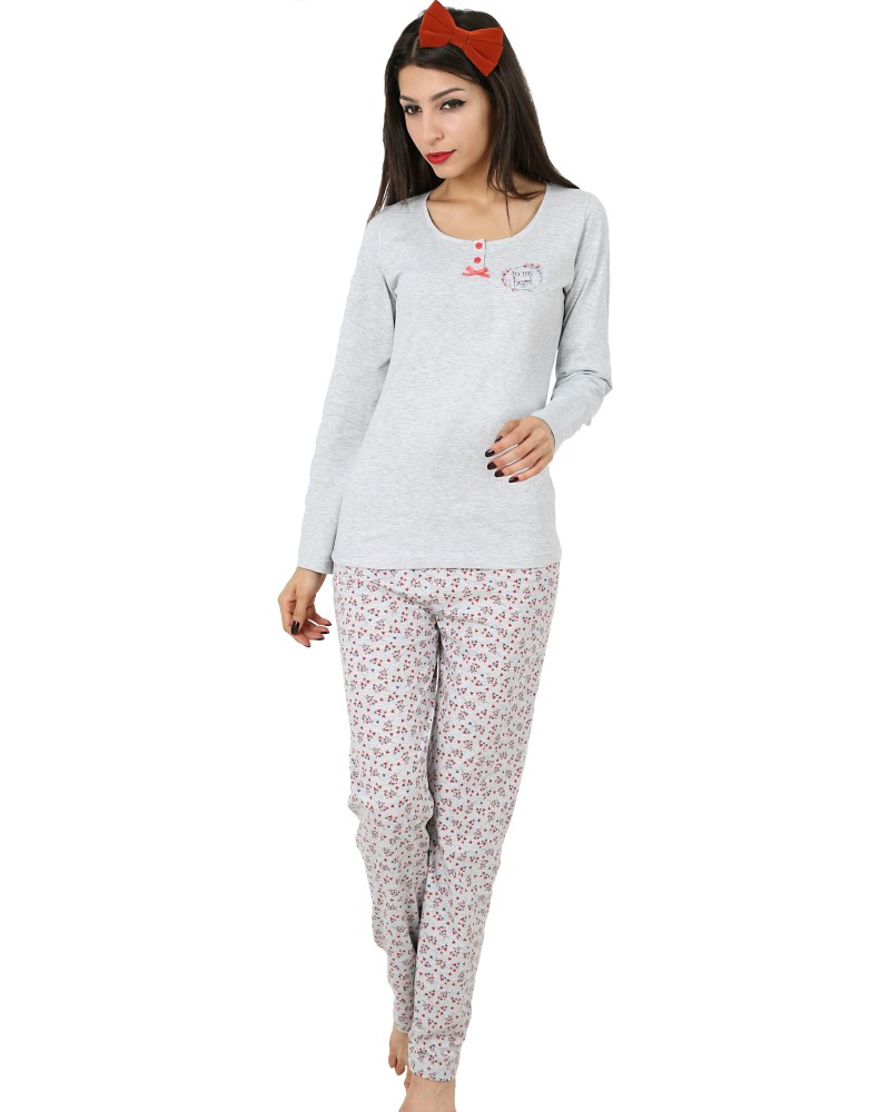 Pijama De Algodón Para Hombre - Conjunto De Camiseta Manga Corta Y Pantalón Largo De Cuadros, Con Bolsillos